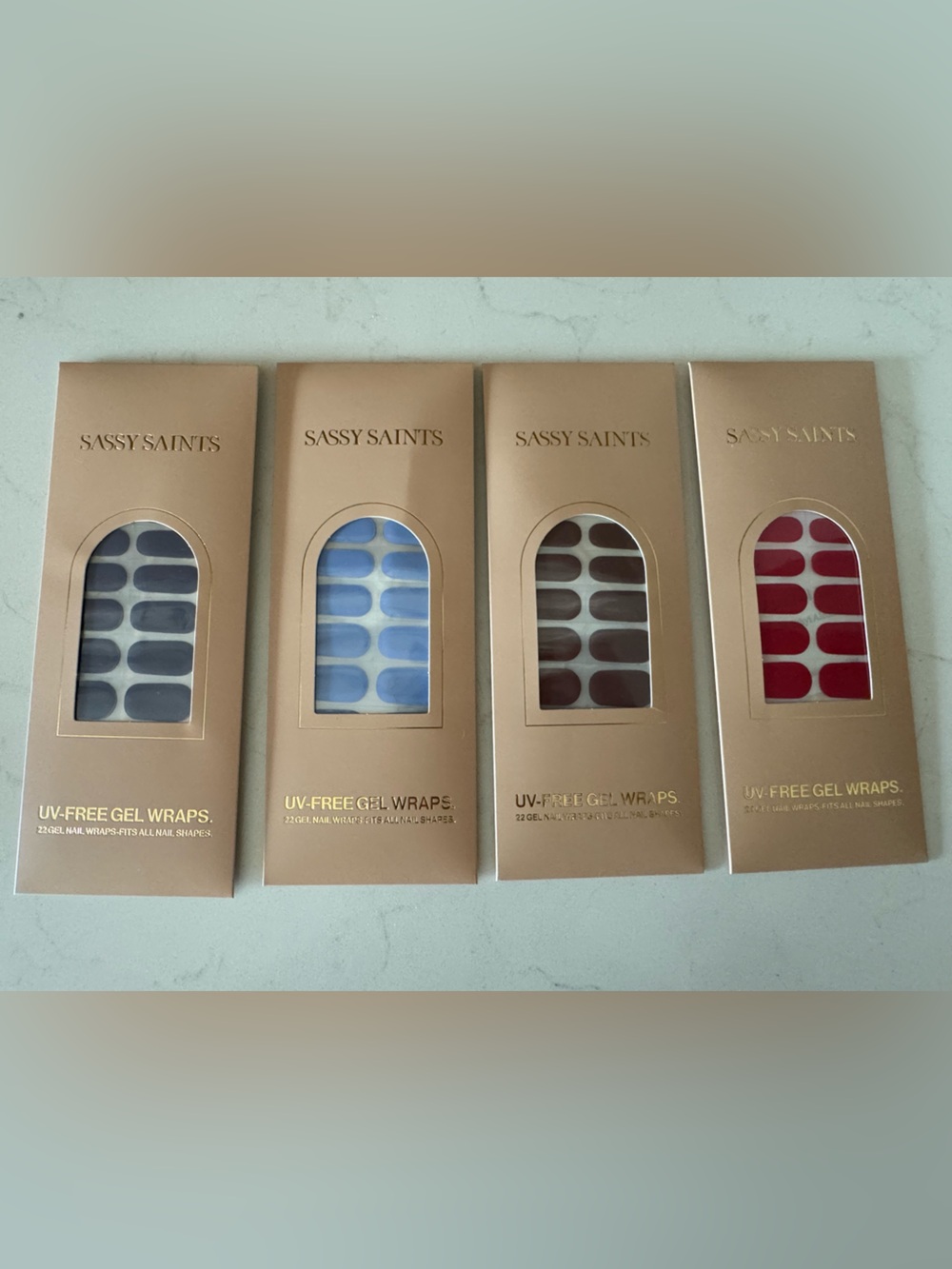 Sassy Saints UV-Free Gel Nail Wraps